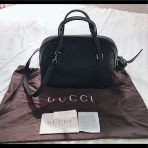 Dome convertible mini Gucci logo leather satchel